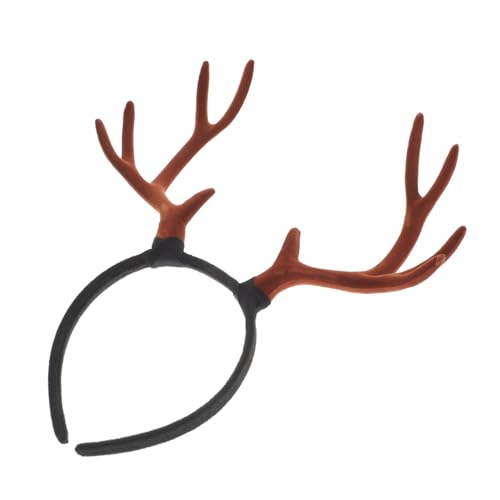WRITWAA Geweih Rentiergeweih Stirnband Aus Flockstoff Für Weihnachts-partys Cosplay-events Und Halloween-kostüme Passend Für Erwachsene Realistisches Design von WRITWAA