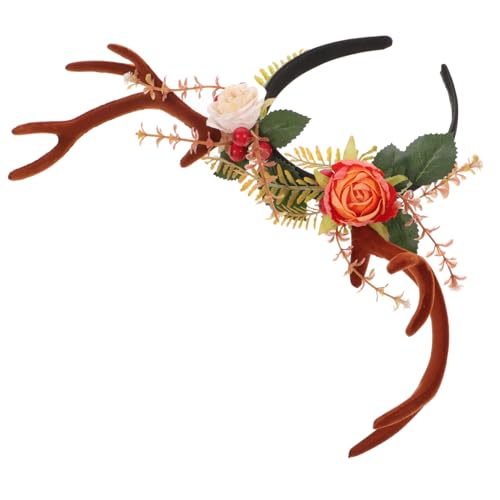 WRITWAA Geweih Stirnband Aus Hochwertigem Material Weihnachtskopfbedeckung Für Haardekor Leicht Und Tragbar Geeignet Für Weihnachtsfeiern Und Bühnenauftritte von WRITWAA