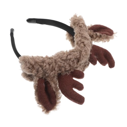 WRITWAA Fröhliches Rentiergeweih-stirnband Weihnachtliches Rentiergeweih-haarband Creolen Geweih-stirnband Haar-accessoires Für Frauen von WRITWAA