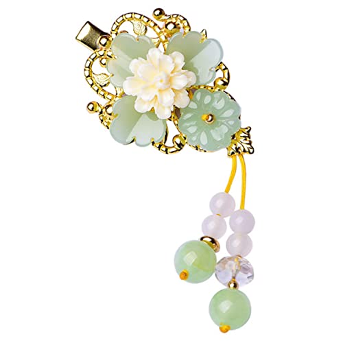 WRITWAA Vintage Blumen Haarklammer Aus Glas Langlebige Haarschmuck Barrettes Für Frauen Elegante Haarnadeln Für Hochzeiten Partys Und Alltägliche Frisuren von WRITWAA