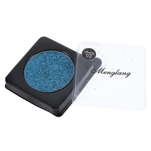WRITWAA Schimmernder Blauer Lidschatten Blauer Glitzer Funkelndes Make-up Für Augen Einfarbige Lidschattenpalette Für Frauen Für Partys Bars Und Clubs von WRITWAA