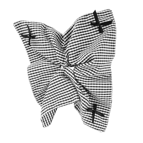 WRITWAA Große Karierte Schleife Haargummis Stilvolle Haarschmuck Damen Elastische Haarbänder Für Dickes Haar von WRITWAA