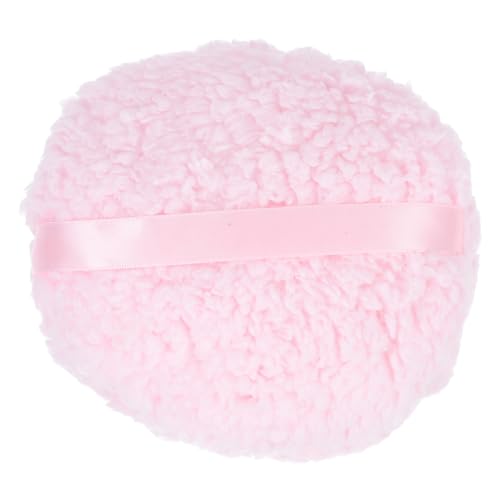 WRITWAA Großer Flauschiger Rosa Körper puder puff Vielseitiger Puder applikator für Make up und Setting Powder Langlebig und Geeignet für Frauen Jeden Alters Weiche Anwendung von WRITWAA