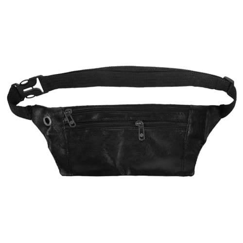 WRITWAA Hüfttasche Aus Pu- Für Herren Outdoor-Bauchtasche Sport-gürteltasche Leicht Für Joggen Wandern Camping Schwarz von WRITWAA