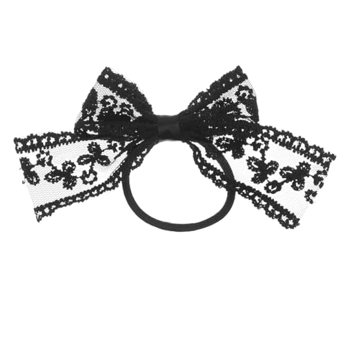 WRITWAA Haargummi Aus Spitze Elastische Haarbänder Mit Schleife Haaraccessoires Für Damen Bommel Haarschmuck Weiche Stoffbänder Sicherer Halt Für Vielseitig Einsetzbar von WRITWAA