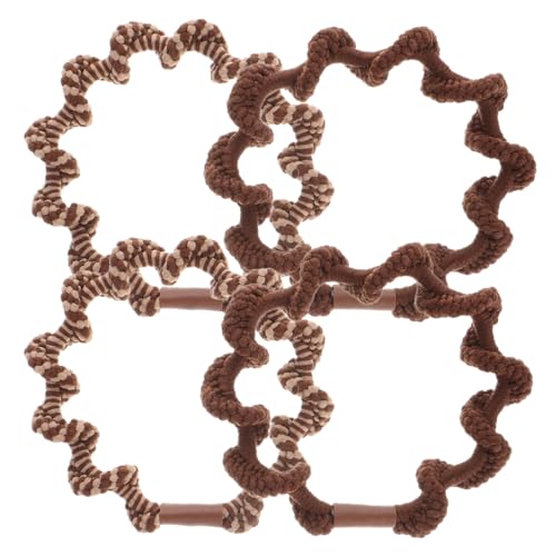 WRITWAA 4stücke Elastische Haarbänder Für Mädchen Haargummis Elastische Haarbänder Gedrehte Haarseile Pferdeschwanzhalter Haargummi-armbänder Haar-accessoires von WRITWAA