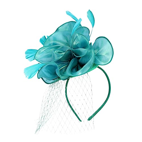 WRITWAA Haargummis Und Clips – Fascinator-hut-stirnband Für Damen Eleganter Blumen-fascinator Für Cocktailpartys von WRITWAA