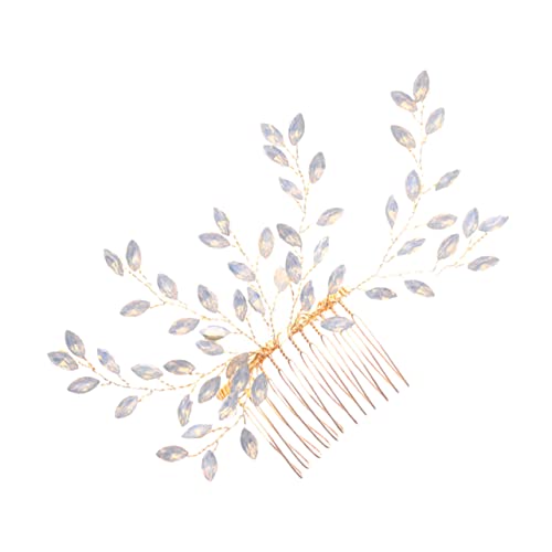 WRITWAA Haarkamm Für Braut Mit Kristallen Und Metall Geeignet Für Hochzeit Verlobung Und Andere Anlässe Als Haarschmuck Für Frauen Und Mädchen von WRITWAA