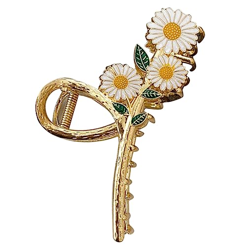WRITWAA Daisy Haarspange Aus Metall Dekorative Blumen-haarspange Für Frauen Für Hochzeiten Partys Und Alltag Stabil Und Einfach Zu Verwenden von WRITWAA