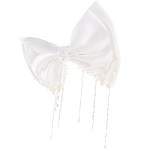 WRITWAA Haarklammer mit Perlen Eleganter Schleifen Clip für Damen Perfektes Haarstyling Zubehör für Bräute und Besondere Anlässe Vielseitig Einsetzbar für Partys und Feiern WRITWAA Haarklammer mit Perlen Eleganter Schleifen Clip für Damen Perfektes Haarstyling Zubehör für Bräute und Besondere Anlässe Vielseitig Einsetzbar für Partys und Feiern von WRITWAA