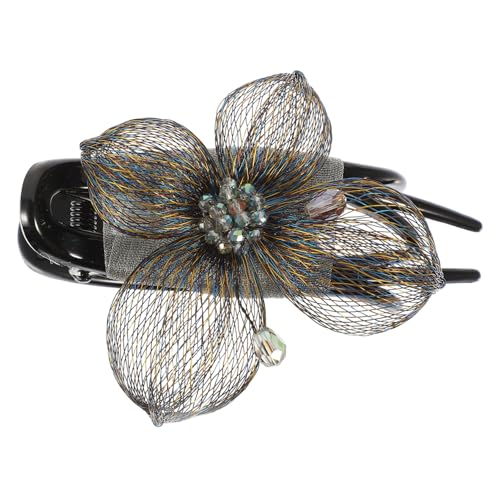 WRITWAA Seidengarn Blumen Haarspange für Damen Dekorative Haarklammer Rutschfest für Dickes und Dünnes Haar Eleganter Haarschmuck für Hochzeiten und Besondere Anlässe von WRITWAA