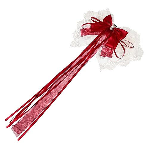 WRITWAA Haarspange Mit Schleife Frühlingshaarnadel Haarschmuck Für Mädchen Kopfschmuck Haarschmuck Elegant Handgefertigt von WRITWAA