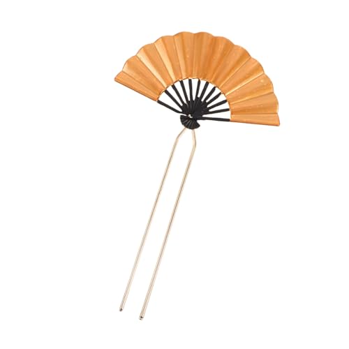 WRITWAA Haarnadel Haarnadel Brötchen Stifte Haarstifte Dekorativ Bräute Haarstäbchen Für Frauen Haarstock Braut Haargabel Retro Hochzeit Clips Lüfter Antiquität Ost Golden Zinklegierung von WRITWAA