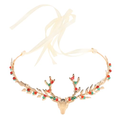 WRITWAA Hirsch Haarband Krone Haar Hoop Dekorative für Frauen Weihnachten Party Täglichen Prom von WRITWAA