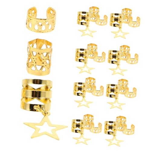 WRITWAA 36stücke -haar-accessoires Spiral-haarnadeln Haarschmuck Für Damen Flecht-haarringe -haar-anhänger Dreadlocks-haarperücken-ring von WRITWAA