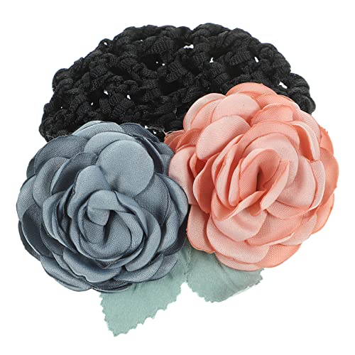 WRITWAA Haarnetz Für Frauen Und Mädchen Haarnetze Mit Blumendesign Haarnetze Zum Einnähen Für Dutts Für Tanzdutts Zum Schutz Von Haarknoten Und Dutts von WRITWAA