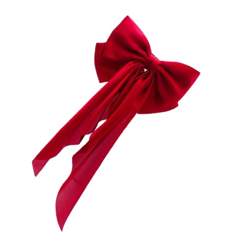 WRITWAA Rote Haarschleife Haarspange für Große Schleife Haarschmuck für Teenager Mädchen Stilvolles Haar Accessoire mit Langlebigem Material von WRITWAA