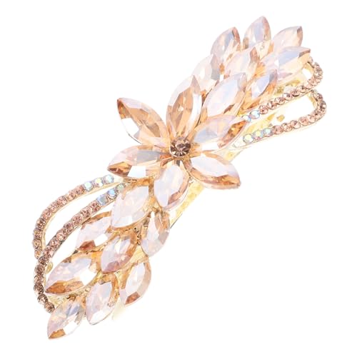 WRITWAA Haarspange Mit Strass Stift Strass-haarspange Styling Haarspangen Perle Haarschmuck Für Damen Französisch Funkelnd Clip Strasssteine Haarspangen Dekoration Zinklegierung von WRITWAA
