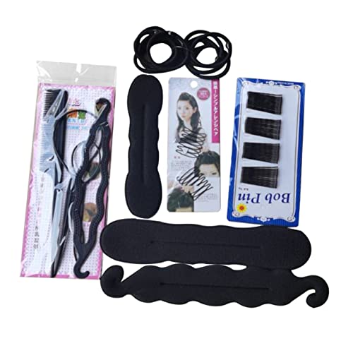 WRITWAA Haarstyling Satz für Hochsteckfrisuren Donut Haar Clip Haarmodellierungs Tool Kit Selbstgemacht Haardesign Zubehör für und Mädchen von WRITWAA