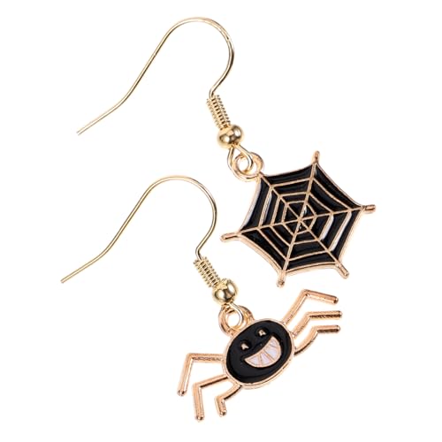 WRITWAA Halloween Ohrringe Spinnennetz Design Dekorative Ohrhaken Leichte Partyaccessoires Damen Karneval Schmuck von WRITWAA