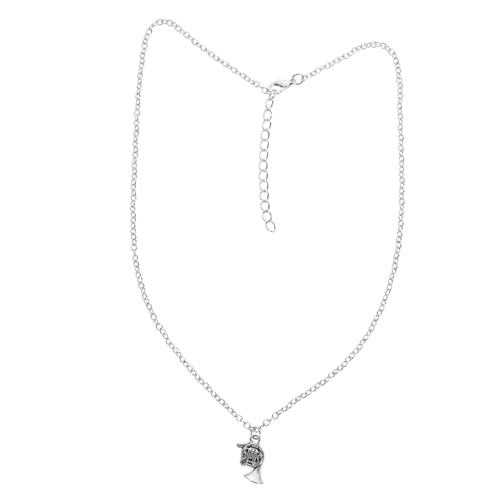 WRITWAA 2stücke Horn Anhänger Halskette Mit Waldhorn Für Frauen Und Männer Halskette Aus Metall Musik Zubehör von WRITWAA