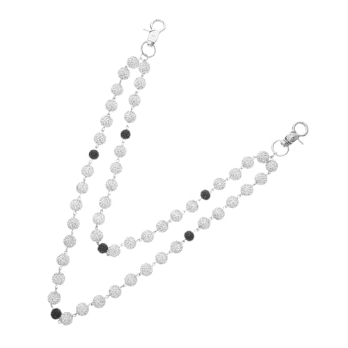 WRITWAA Handgefertigte Damen Hüftkette mit Verstellbarer Leichte Boho Taillenkette Strassbesetzten Perlen Modische Körper und Gürtelkette für Röcke Jeans und Taschen Silberfarben WRITWAA Handgefertigte Damen Hüftkette mit Verstellbarer Leichte Boho Taillenkette Strassbesetzten Perlen Modische Körper und Gürtelkette für Röcke Jeans und Taschen Silberfarben von WRITWAA