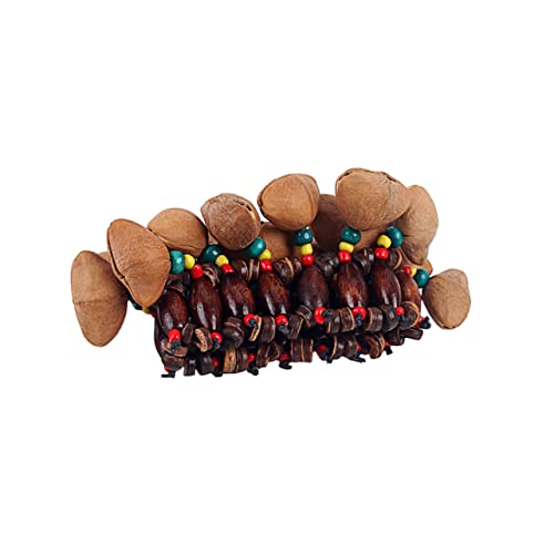 WRITWAA Handgefertigtes Nut Shell Armband Percussion mit Natürlichem Ethnisches Design für Dejembe Trommelbegleitung Universalgröße von WRITWAA