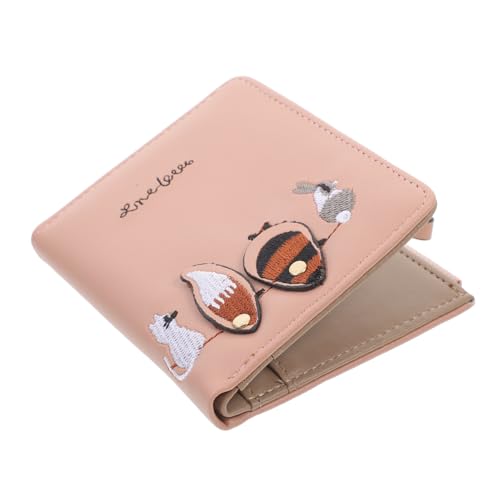 WRITWAA Handwerkskunst Dünne Brieftasche Tier Thema Frauen Kredit Geldbörse von WRITWAA