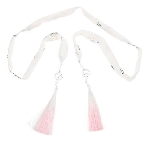 WRITWAA Hanfu Haarschmuck Kopfschmuck Mit Luftschlange Vintage Haarbänder Quaste Haarseil Traditioneller Haarschmuck Haarquaste Cosplay Haarseile Cosplay Haargummis Weißes Tuch WRITWAA Hanfu Haarschmuck Kopfschmuck Mit Luftschlange Vintage Haarbänder Quaste Haarseil Traditioneller Haarschmuck Haarquaste Cosplay Haarseile Cosplay Haargummis Weißes Tuch von WRITWAA