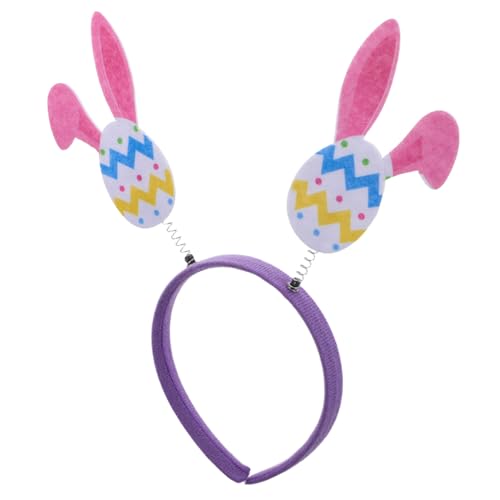 WRITWAA Hasenohren-stirnband Für Die Feiertage Stirnbänder Mit Ei-design Kostüm Zubehör Für Junge Mädchen Und Erwachsene Frühlings Party Kopfbedeckung Cosplay-accessoire von WRITWAA