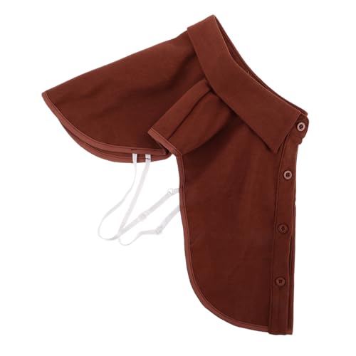 WRITWAA Hemd mit falschem Kragen Kragenbefestigung Hemden gefälschter Kragen Fake-Kragen abnehmbar abnehmbarer Kragen Hemdkragen Kragen abnehmbare Damen Dicker Kragen Polyester Brown von WRITWAA