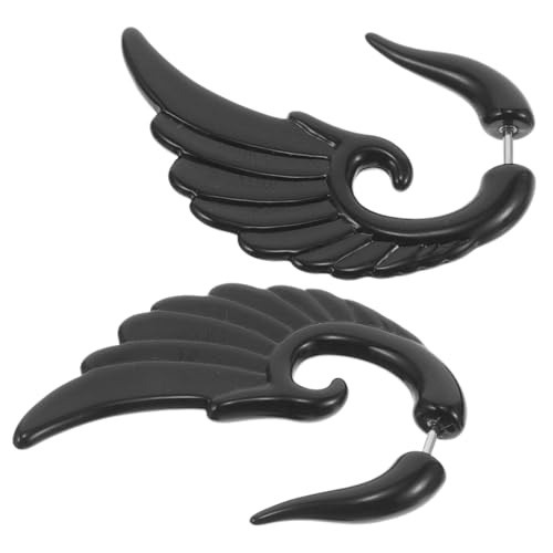 WRITWAA Herren Ohrstecker aus Hautfreundlichem Kunststoff Leicht und Hautschonend Modische Fake Ohrringe für Alltag Partys und Geschenke Trendiges Unisex Piercing Schmuck von WRITWAA