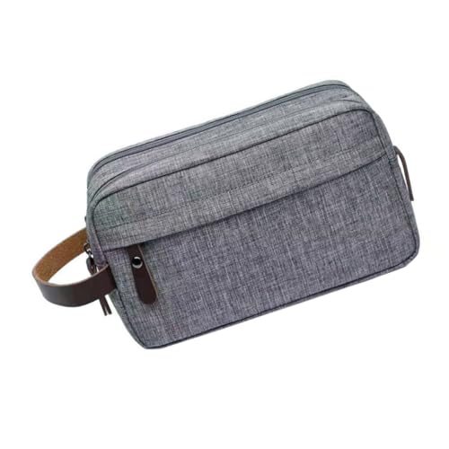 WRITWAA Waschbeutel Aus Nylon Für Männer wasserdichte Kosmetiktasche Aufbewahrungstasche Mit Reißverschluss Kompakt Und Tragbar Für Reisen Und Alltag von WRITWAA