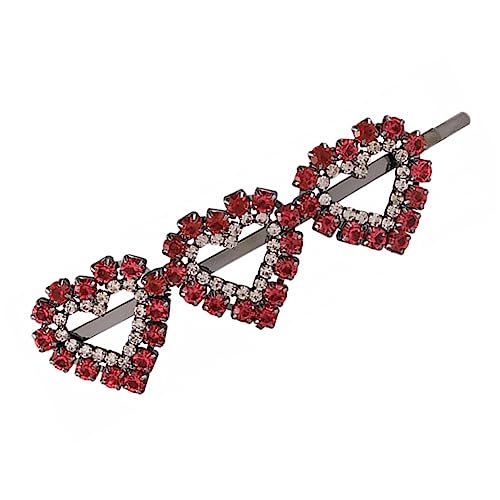WRITWAA Herz Haarnadel Mit Strass Haarklammer Herz Form Mode Haar Accessoires Für Damen Frisur Clip Für Alltag Und Anlässe von WRITWAA