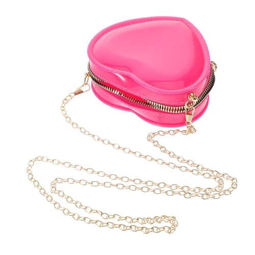 WRITWAA Mini-münzbeutel Herzform Für Damen Kleine Aufbewahrungstasche Mit Reißverschluss Für Münzen Lippenstift Und Kleine Gegenstände Robustes PVC-Material Vielseitig Einsetzbar Für von WRITWAA