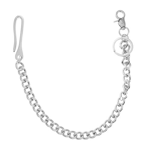 WRITWAA Hip Hop Hosenkette Retro Hosen Für Männer Vintage Taillenkette Metall Jeanskette Hosenkette Für Frauen Hosenkette Metall Hosenkette Punk Kette Für Hosen von WRITWAA