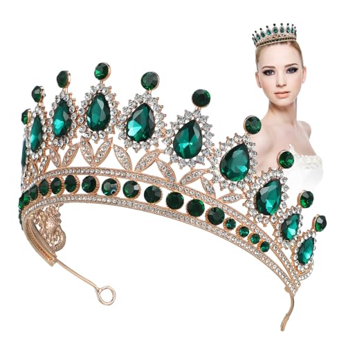 WRITWAA Hochwertige Barock Tiara Mit Strass Für Frauen Elegante Krone Für Hochzeit Geburtstag Pageants Und Besondere Anlässe Leicht Langlebig Und Sicher Im Sitz von WRITWAA
