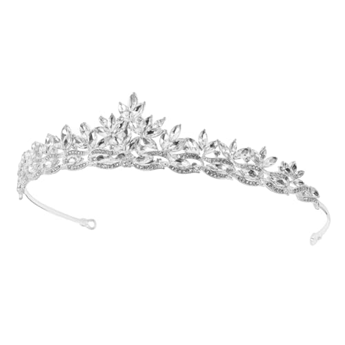 WRITWAA Hochzeit Tiara Krone Für Braut Mit Strasssteinen Aus Zinklegierung Kopfschmuck Für Frauen Zu Geburtstagen Brautpartys Abschlussball Jubiläen Theater von WRITWAA