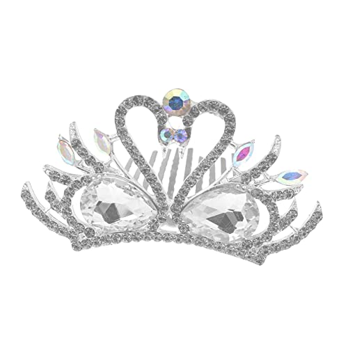 WRITWAA Hochzeit Tiara Krone Für Brautkrone Mit Schwanenform Robustes Und Sicheres Design Für Hochzeiten Und Besondere Anlässe von WRITWAA