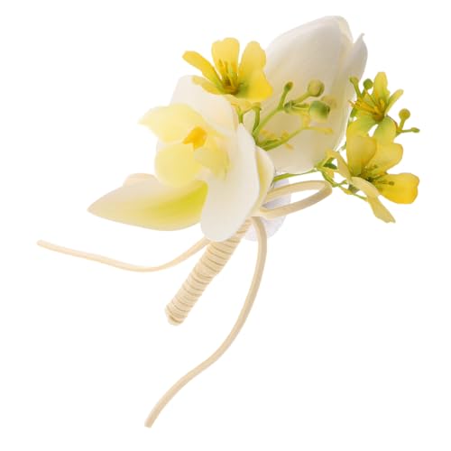 WRITWAA Hochzeits Boutonniere für Männer Stilvolle Corsage für Bräutigam und Trauzeugen Anstecknadel für Formelle Anlässe Jubiläumsfeiern und Abschlussbälle von WRITWAA