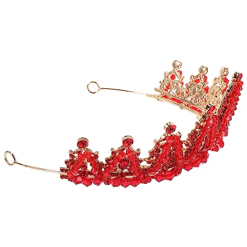 WRITWAA Hochzeitskrone Für Frauen Rote Glitzer-tiara Stilvolle Brautkopfbedeckung Für Hochzeiten Und Besondere Anlässe Leichter Ansatz Langlebig Und Stilvoll WRITWAA Hochzeitskrone Für Frauen Rote Glitzer-tiara Stilvolle Brautkopfbedeckung Für Hochzeiten Und Besondere Anlässe Leichter Ansatz Langlebig Und Stilvoll von WRITWAA