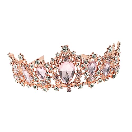 WRITWAA Krone Für Frauen Hochzeit Strass Tiara Braut Stirnband Haarschmuck Zubehör von WRITWAA