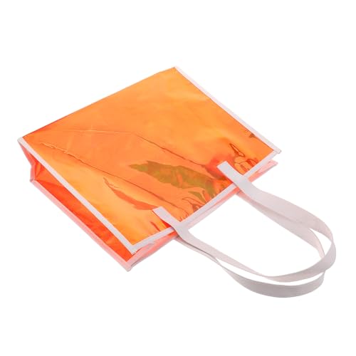 WRITWAA Holographische Durchsichtige PVC Tragetasche Handtasche Damen mit Handgriff für Konzerte Sportveranstaltungen Shopping und Reisen von WRITWAA