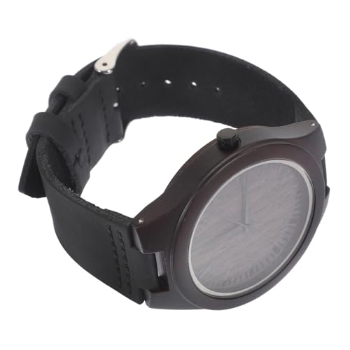 WRITWAA Holz Armbanduhr Für Herren Edelstahl Gehäuse Quarzwerk Zeitmesser Modernes Design Leichtgewichtiger Herren von WRITWAA