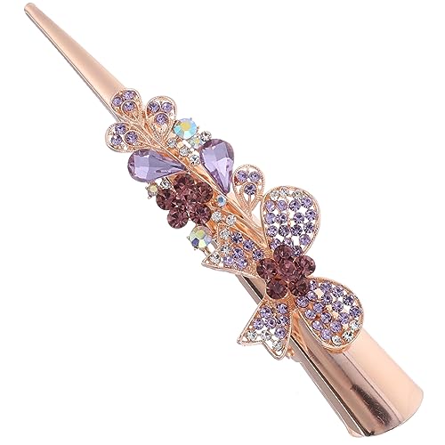 WRITWAA Süße Metall-haarspange Mit Strasssteinen Und Schleifendekor Für Damen Und Mädchen Dekorativer Haarschmuck Für Partys Feiern Und Alltag von WRITWAA