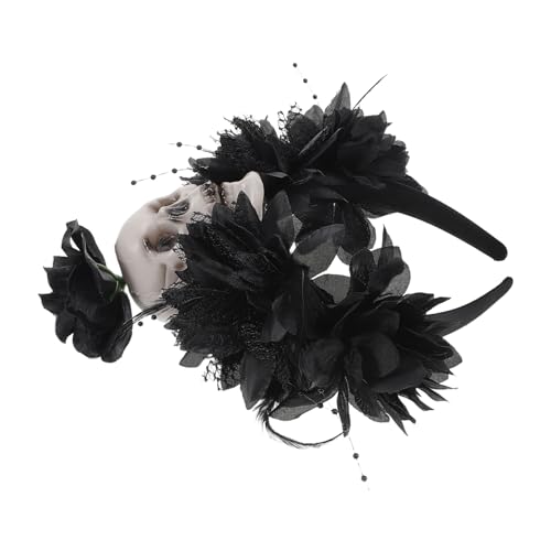 WRITWAA Horrorkopfschmuck für Tag Toten Haarreifen für Halloween und Festivals für Partys und Hochzeiten von WRITWAA