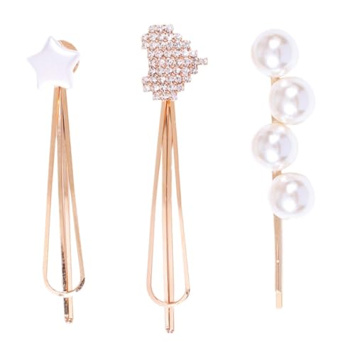 WRITWAA Imitation Pearl Hairpin für Damen Haarspange mit Kreativem Design als Haaraccessoire für Partys und Besondere Anlässe Weiß von WRITWAA