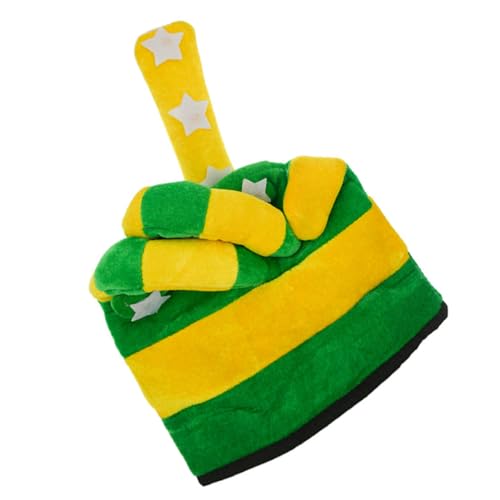 WRITWAA St. Patricks Day Outfits Party Gestreifte Kappe Kleeblatt St. Patricks Day Spaß Festival Hut von WRITWAA