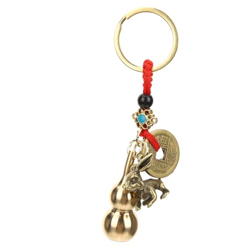WRITWAA Kette Mit Kaninchen Und Münzen- Dekorativer Schlüsselanhänger Für Jahr des Kaninchens Für Schlüssel Taschen Und Rucksäcke Aus Hochwertigem Material Gefertigt von WRITWAA