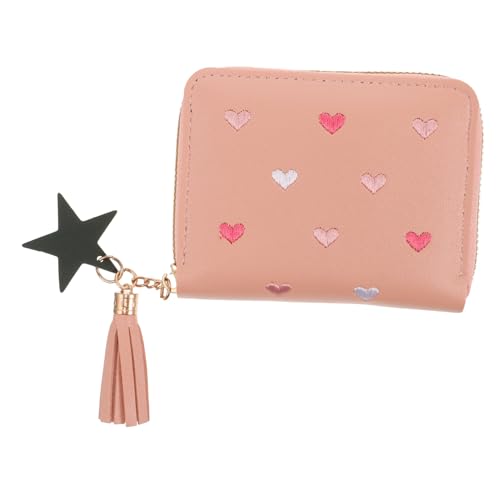 WRITWAA Geldbörse Für Damen Mit Reißverschluss Münztasche Aus Kartenetui Kompaktes Und Leichtes Design Mehrere Fächer Für Organisation von WRITWAA